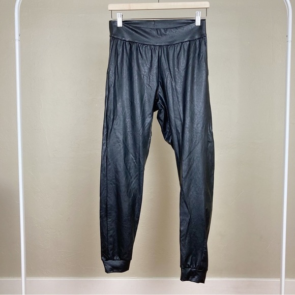 Commando Faux Leather Jogger Pants - Picture 1 of 8